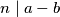 n \mid a - b