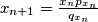 x_{n+1}=\frac{x_n p_{x_n}}{q_{x_n}}