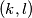 (k, l)