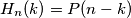 H_n(k)=P(n-k)