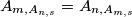 A_{m, A_{n, s}} = A_{n, A_{m, s}}