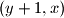 (y+1,x)