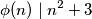 \phi(n) \mid n^2 + 3