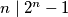 n \mid 2^n-1