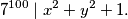 7^{100} \mid x^2+y^2+1.