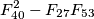 F_{40}^2-F_{27}F_{53}