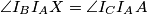 \angle I_BI_AX = \angle I_CI_AA