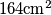  164 \text{cm}^2