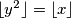 \lfloor y^2 \rfloor = \lfloor x \rfloor