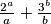 \frac{2^a}{a}+\frac{3^b}{b}