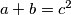 a+b=c^2