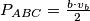 P_{ABC} = \frac{b\cdot v_b}{2}