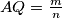 AQ = \tfrac{m}{n}