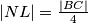 |NL| = \frac{|BC|}4